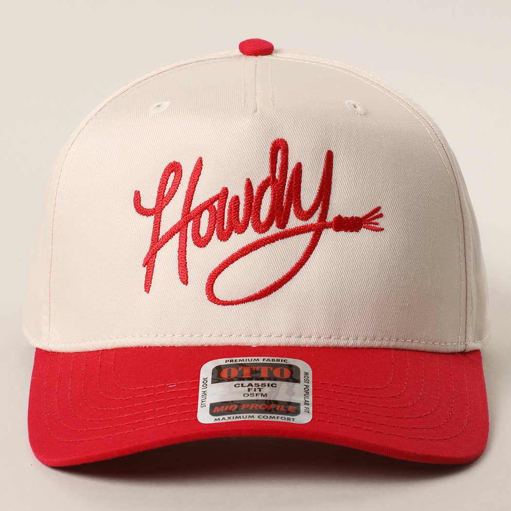 Pick Up - Howdy Embroidered Classic Two-Tone Trucker Hat