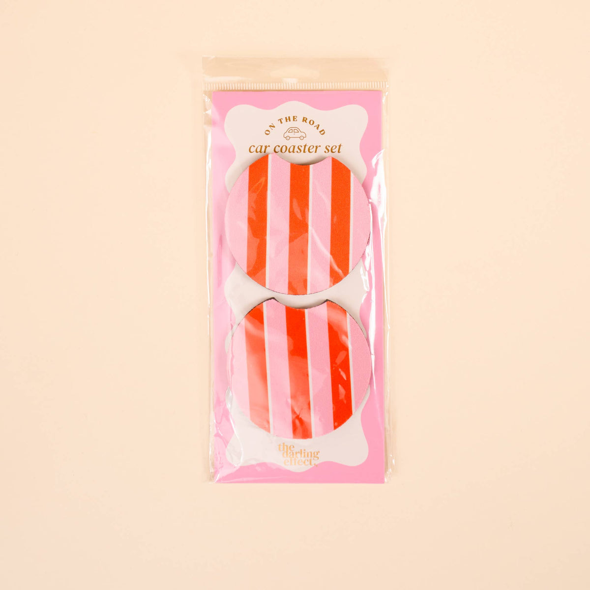 Pick Up - Pink On the Road Car Coaster Set
