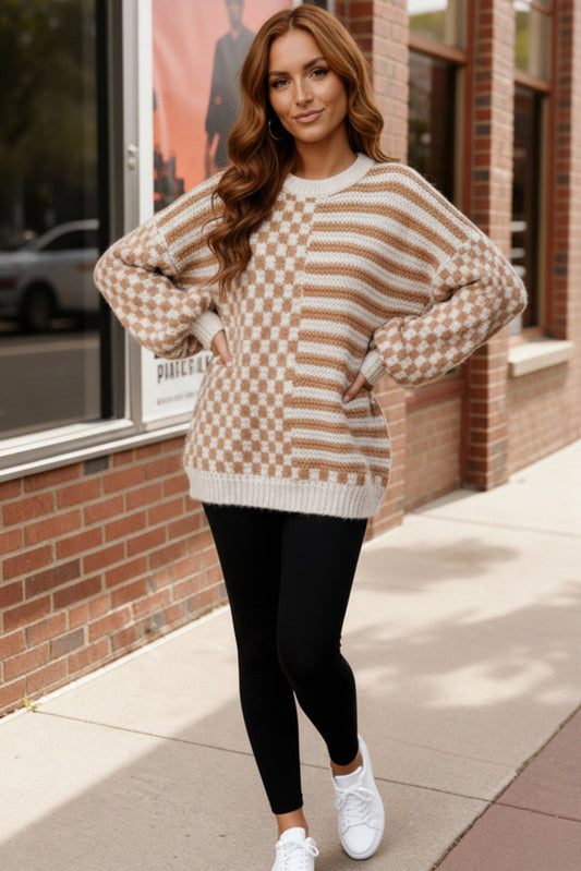 Pick Up - Cozy Crossroads Taupe Sweater