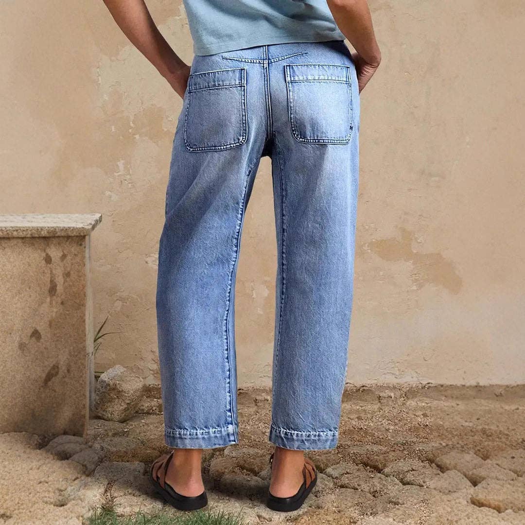 Pick Up - Easy Days Cropped Denim Pants