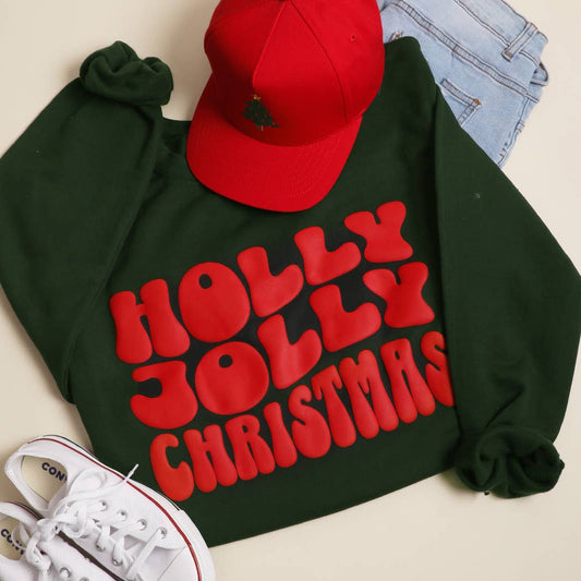 Pick Up - HOLLY JOLLY CHRISTMAS PUFF Sweatshirt
