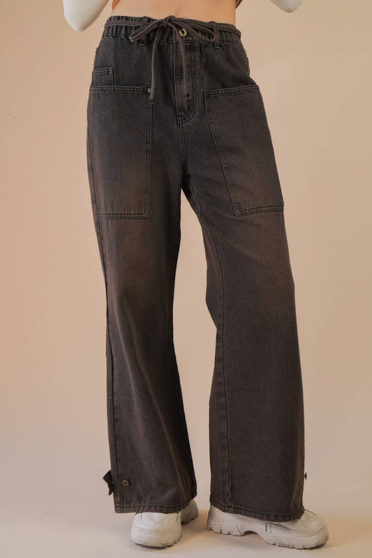 Pick Up - Maple Wide Leg Denim Pants