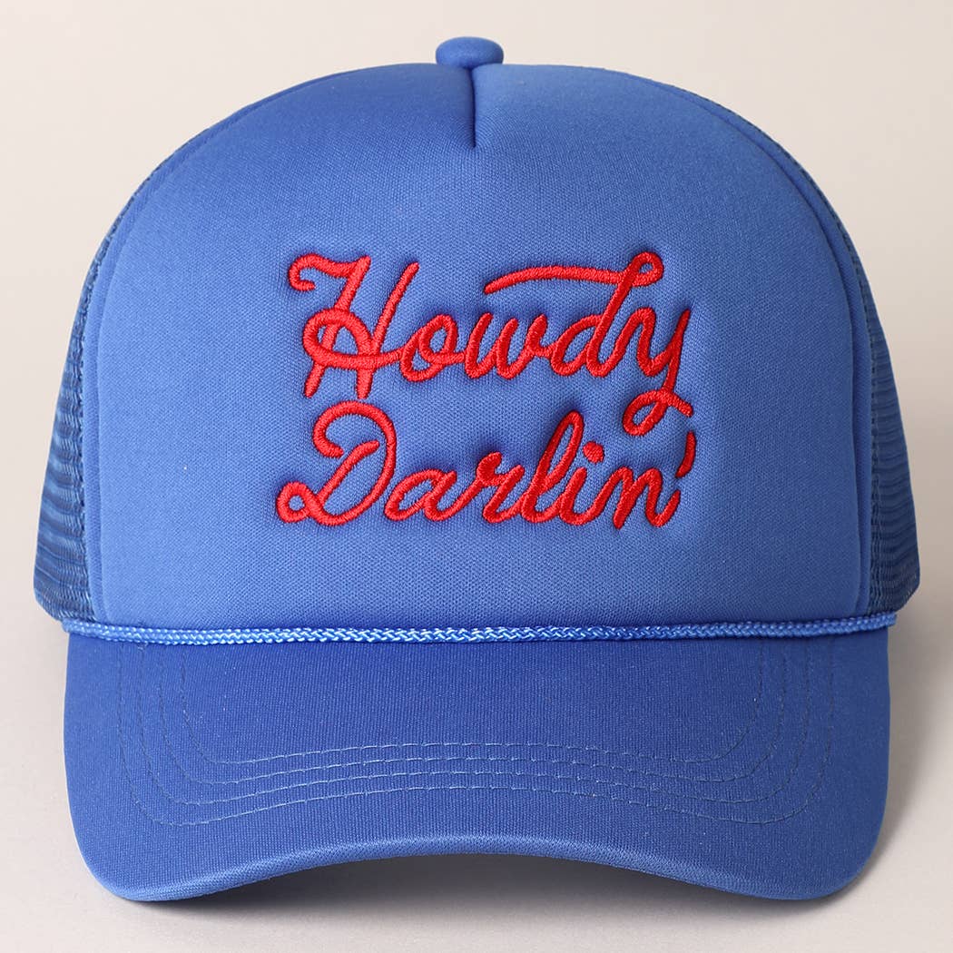 Pick Up - Howdy Darlin' Embroidered Mesh Back Trucker Hat