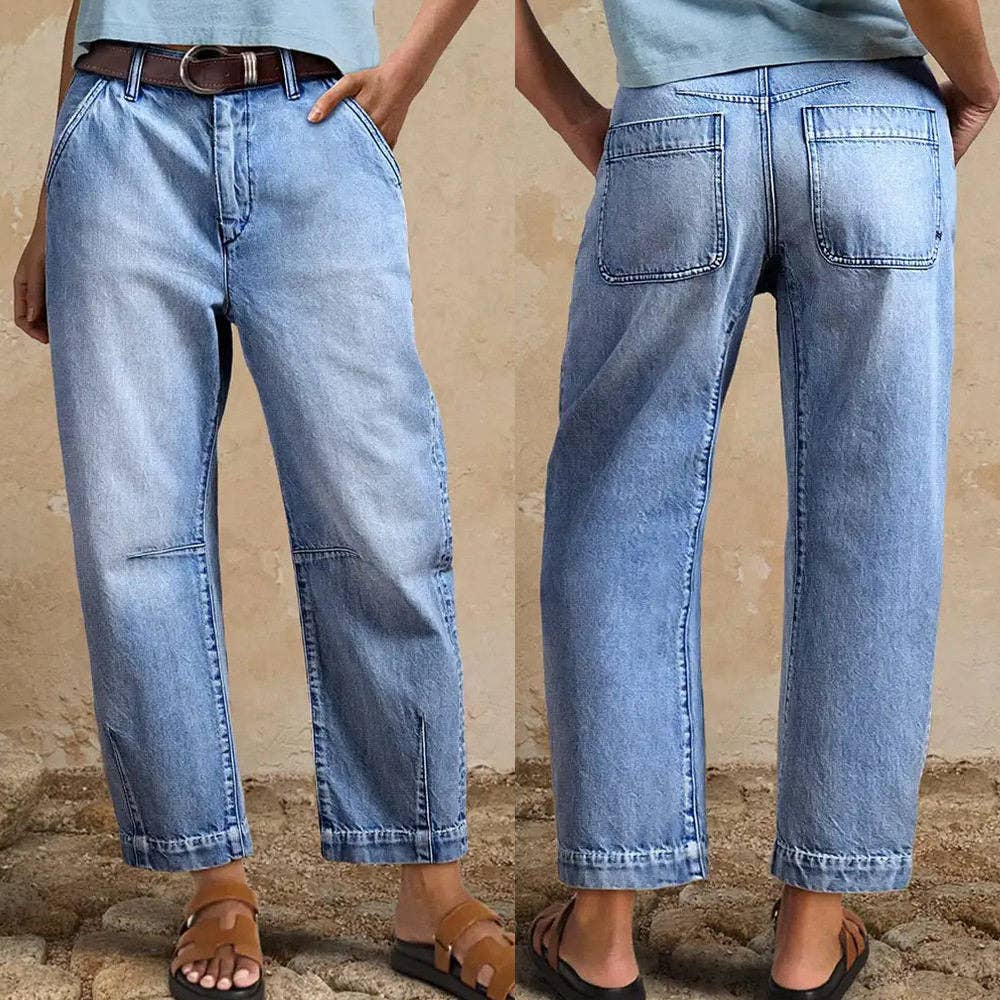 Pick Up - Easy Days Cropped Denim Pants