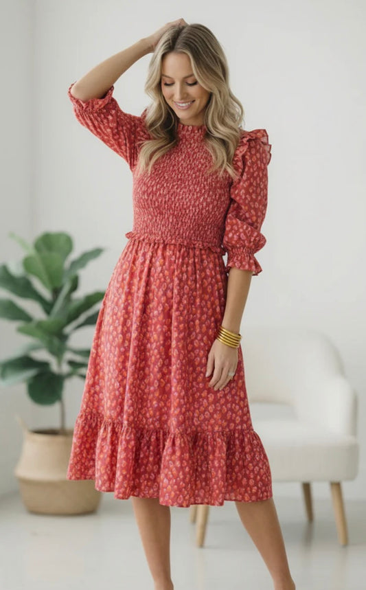 Pick Up - Wildflower Breeze Midi Dress