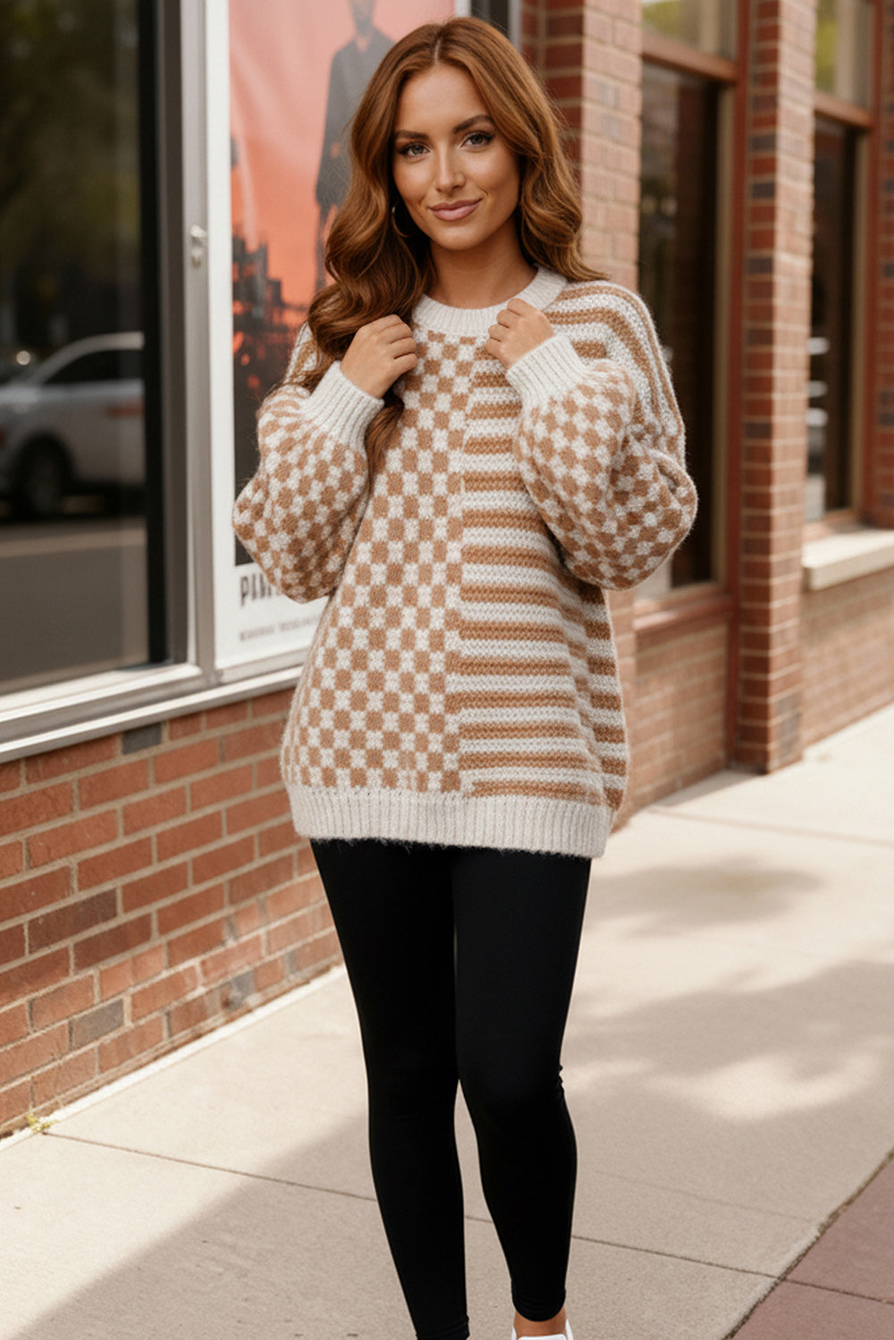 Pick Up - Cozy Crossroads Taupe Sweater