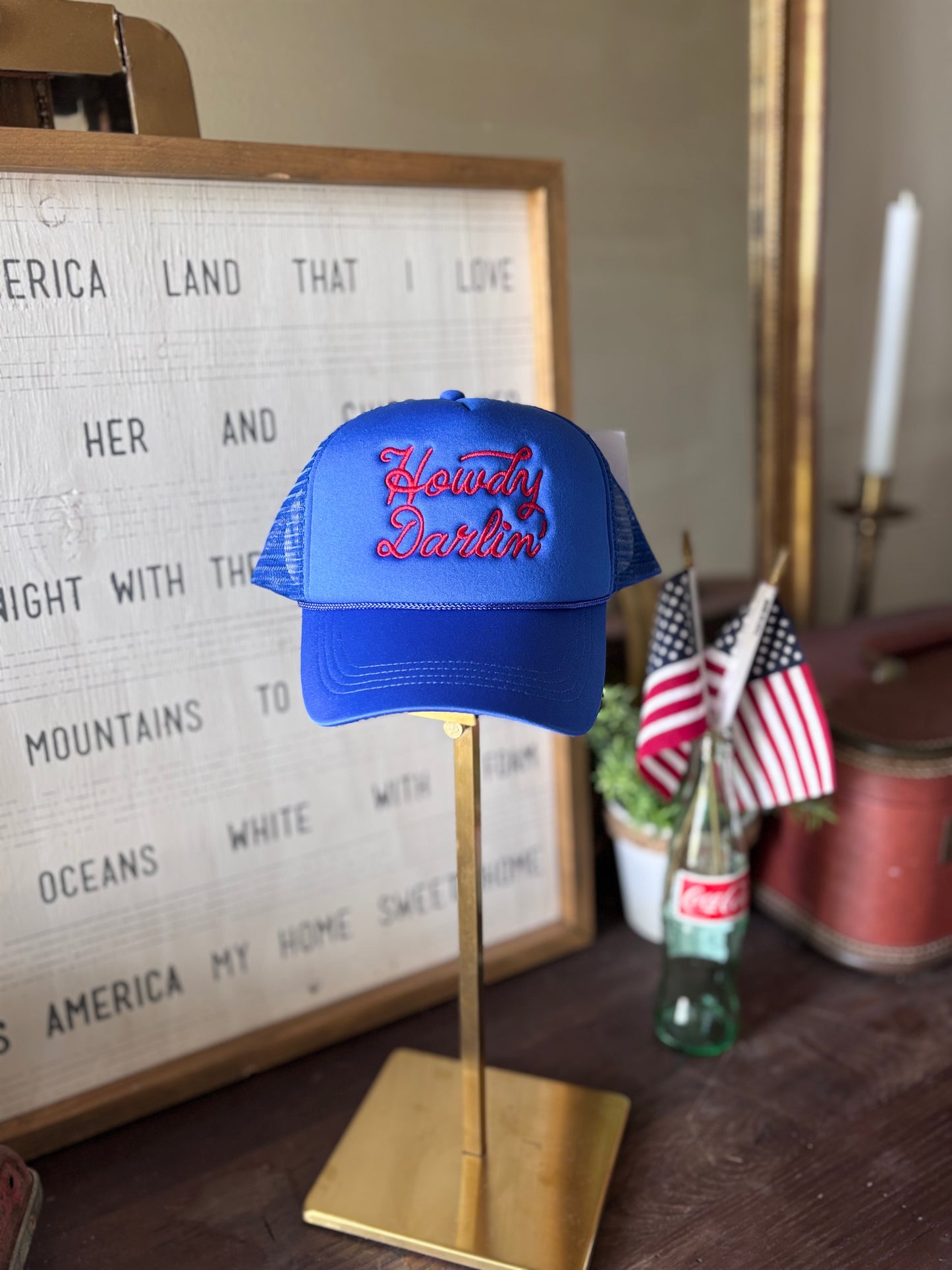 Pick Up - Howdy Darlin' Embroidered Mesh Back Trucker Hat