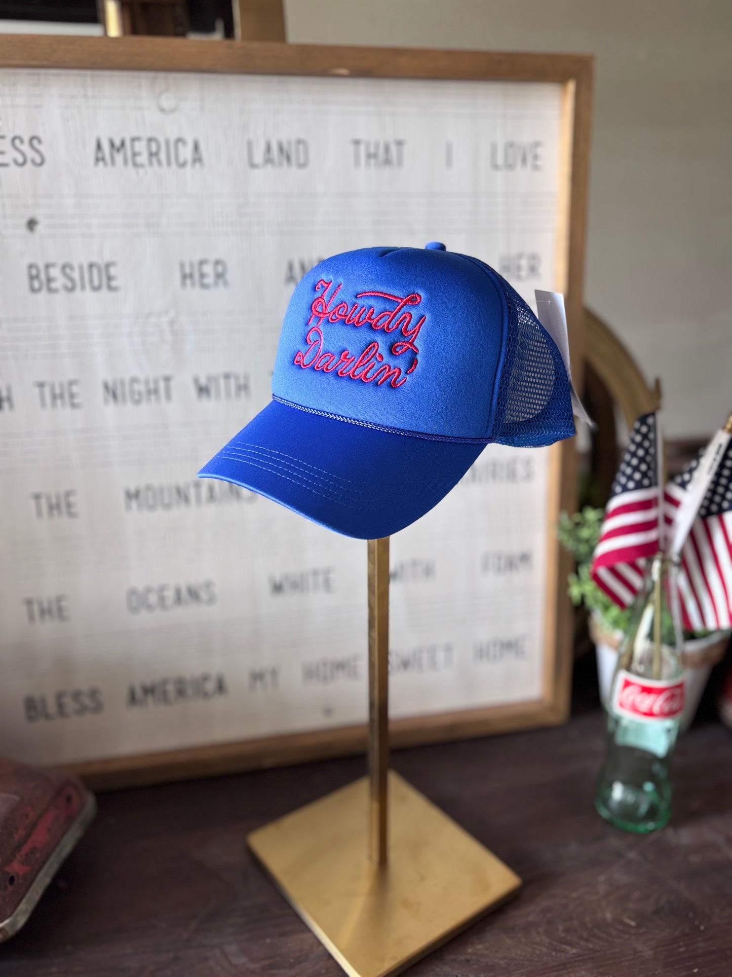Pick Up - Howdy Darlin' Embroidered Mesh Back Trucker Hat