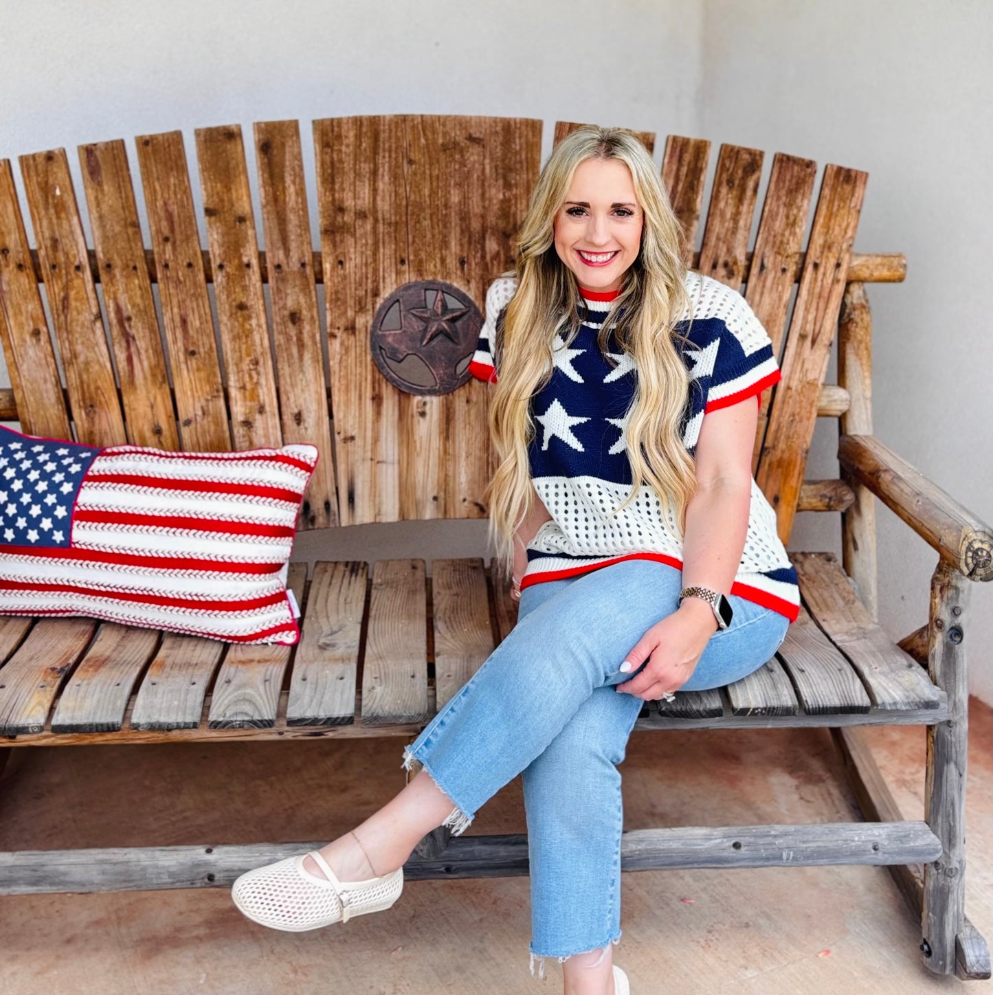 Pick Up - Stars and Stripes Knit Sweater