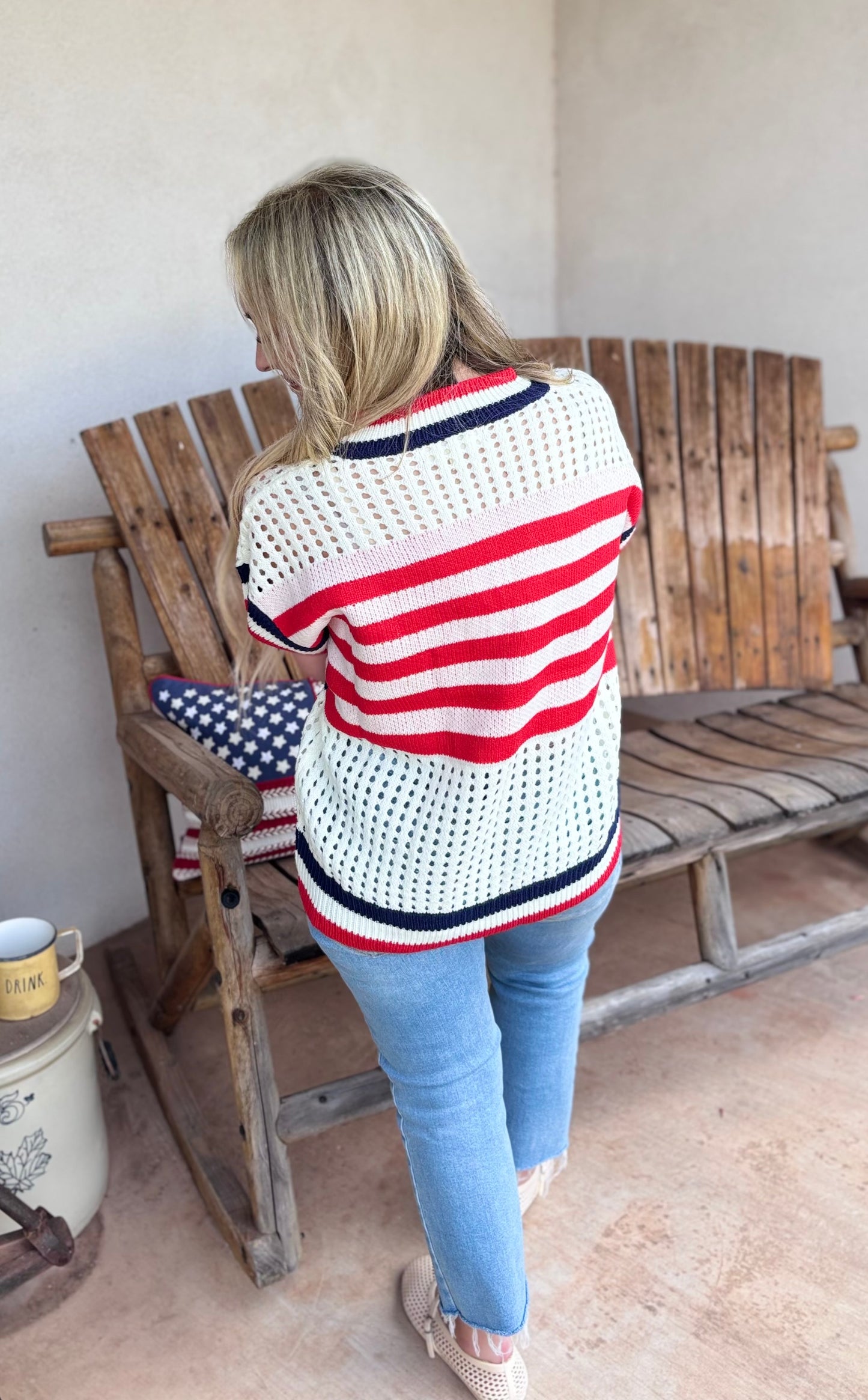 Pick Up - Stars and Stripes Knit Sweater