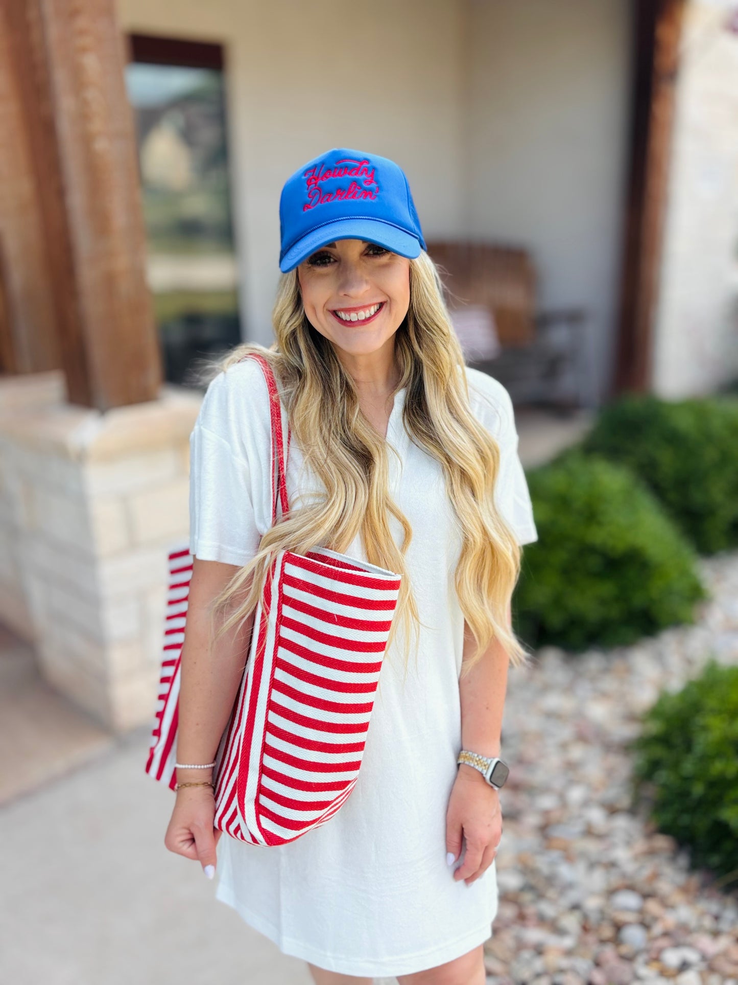 Pick Up - Red Stripe Tote Bag