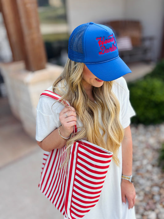 Pick Up - Red Stripe Tote Bag