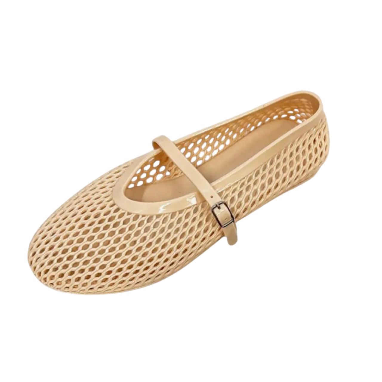 PIck Up - Jelly Mesh Mary Jane Flats - Sweet Vanilla
