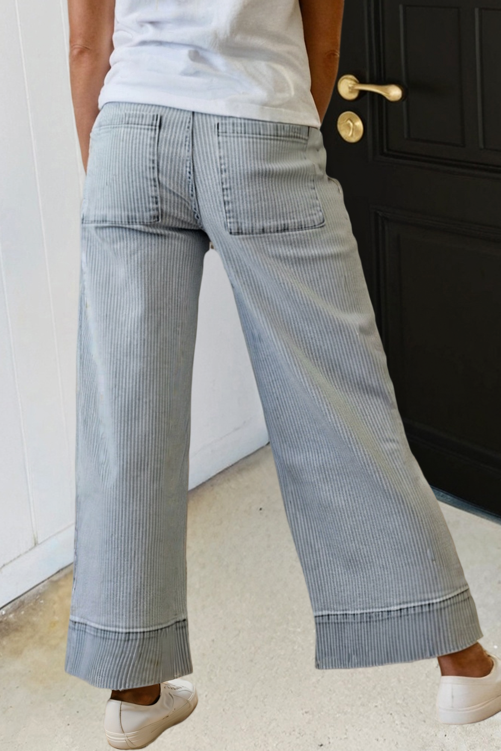 Pick Up - Boardwalk Stripe Denim Pants