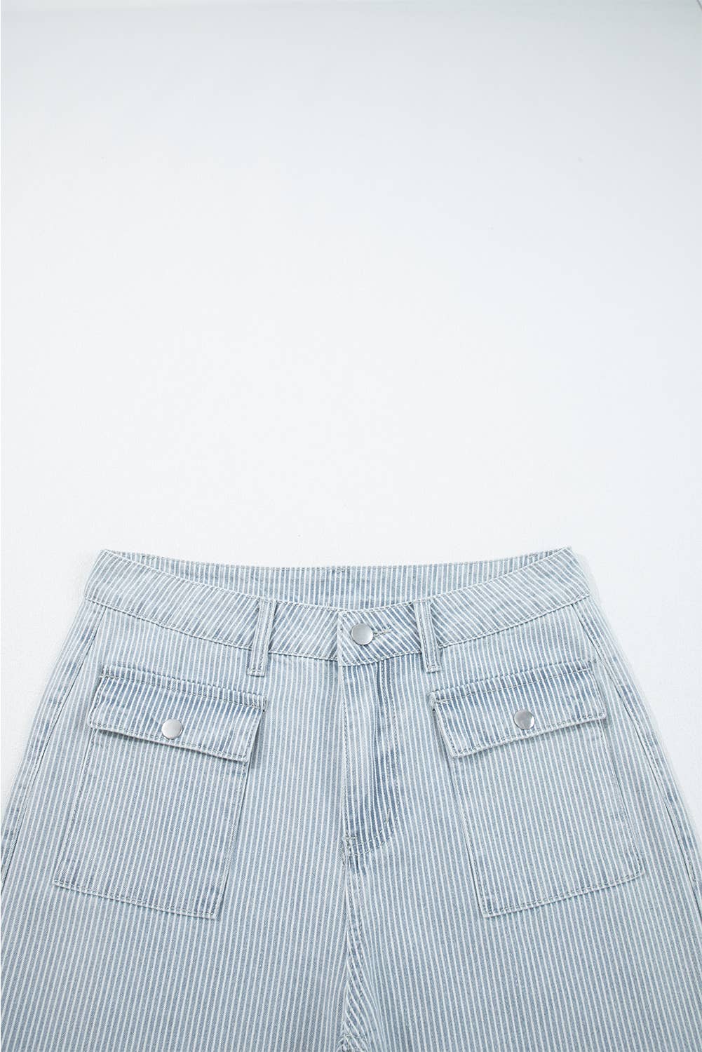 Pick Up - Boardwalk Stripe Denim Pants