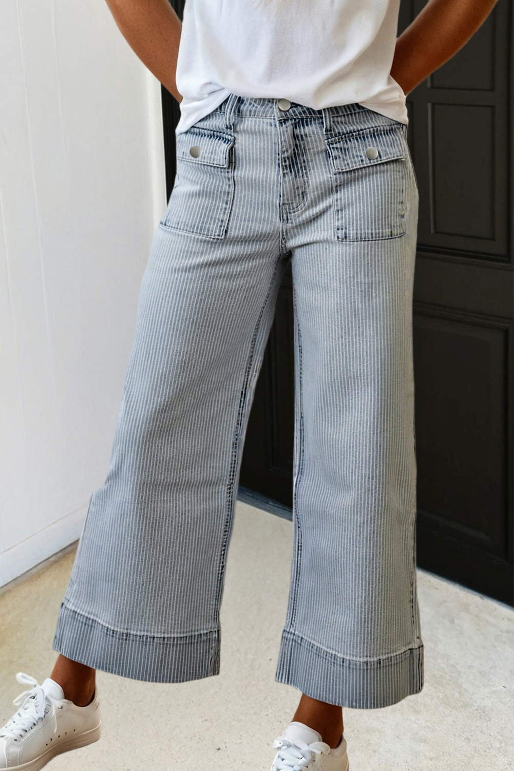 Pick Up - Boardwalk Stripe Denim Pants