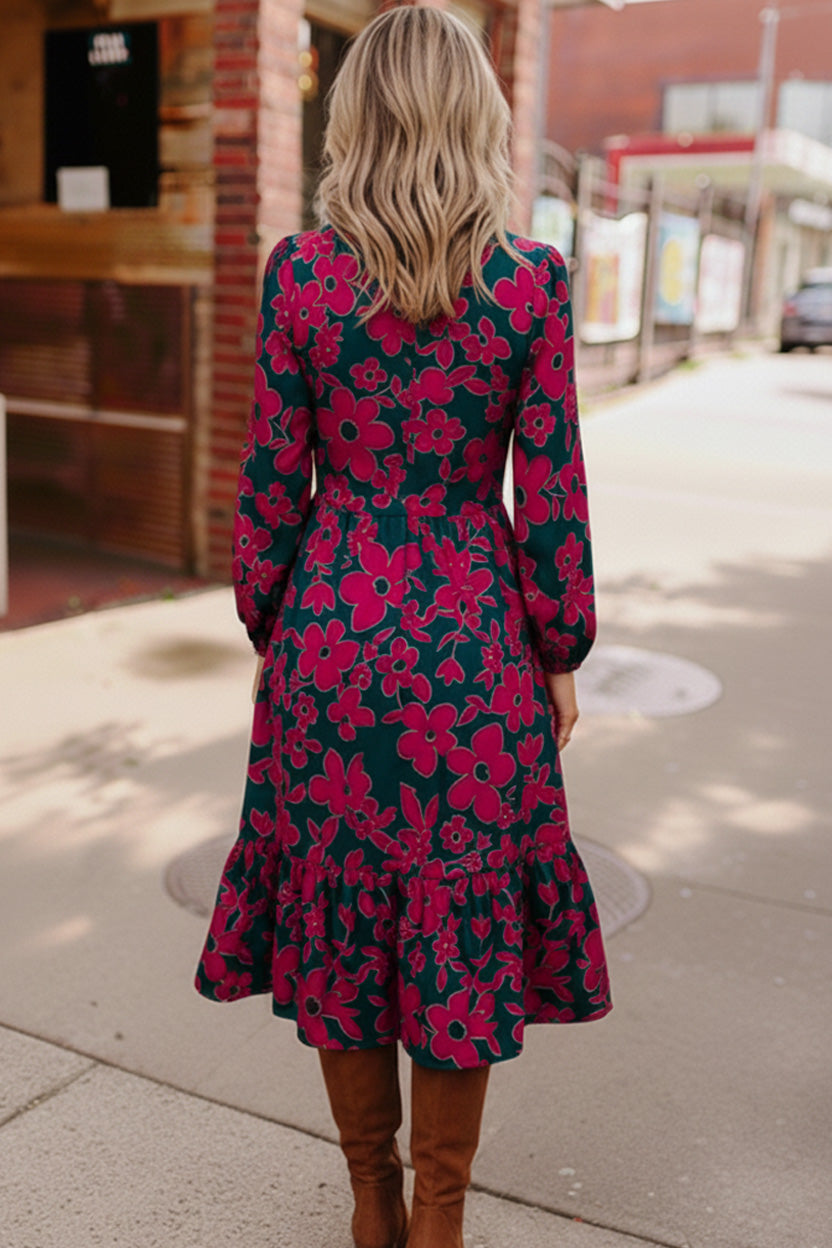 Everyone to the Dance Floor Teal Midi Dress