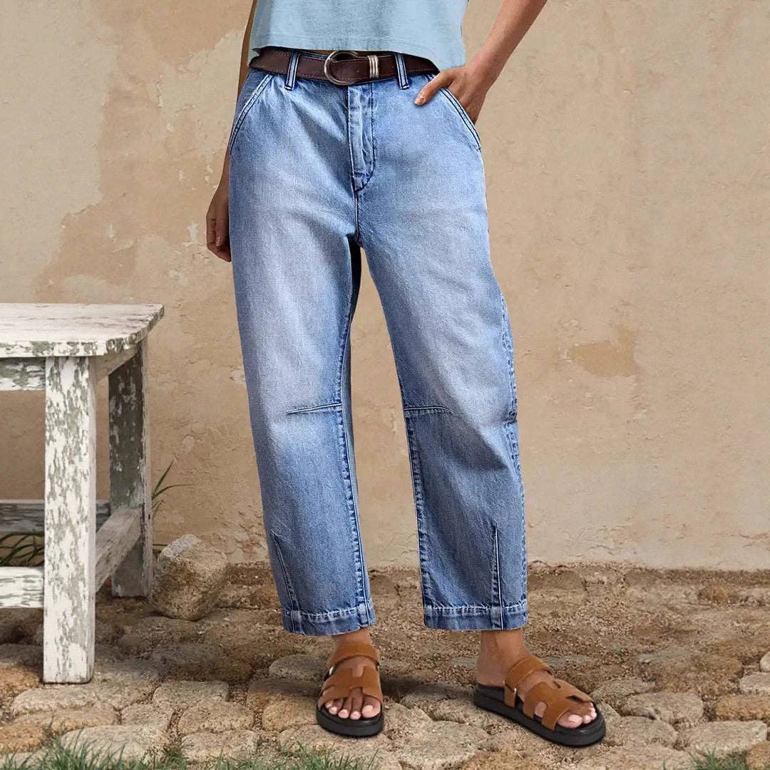 Pick Up - Easy Days Cropped Denim Pants